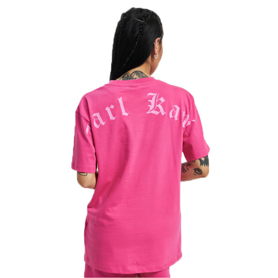 Karl Kani Γυναικεία κοντομάνικη μπλούζα Woven Signature Old English Oversized Tee